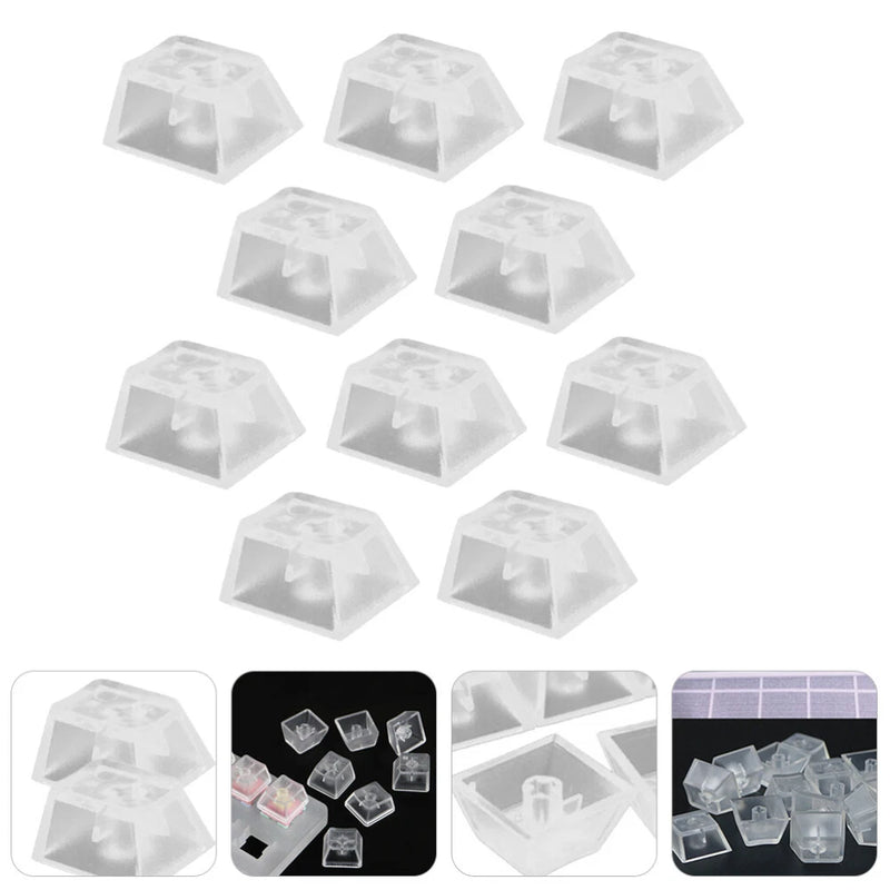10 Pcs Gaming Keyboard Keycaps Gaming Keycaps Transparent Keycaps Keycap Backlit Model