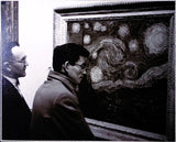 Vintage Art Board Photograph Appreciating the Beauty of a Masterpiece on Display Model