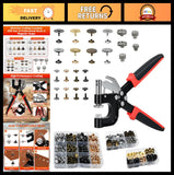 Leather Rivets & Magnetic Snaps Kit - 160 Double Cap Rivets, 40 Magnetic Buttons Model