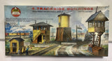 AHM HO Scale 4 Trackside Buildings Building Kit #5843 NOS Model
