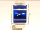 VINTAGE RARE RECTANGLE BIG 34.5mm SKELETON MEN'S  SWISS MECHANICAL WATCH "SADKO" Model