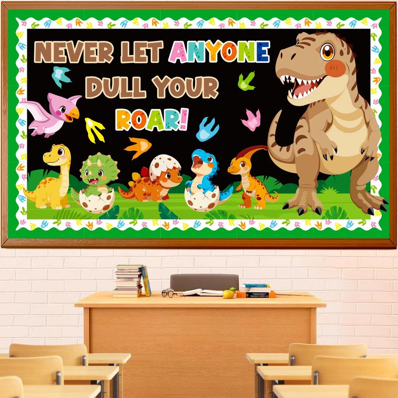 Dinosaur Bulletin Board Set, Back to School Classroom Decorations Model