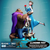 1/6 Beauty & Beast 3d Print Model Unpainted Garage Kit Statue Figure Model