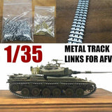 1/35 AFV Centurion Model Metal Track Links w/Metal Pins Assemble Detail-up Part Model