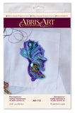 DIY Jewelry Make Beading Kit Pin Blue Fish Brooch Bead Embroidery Needlepoint Model