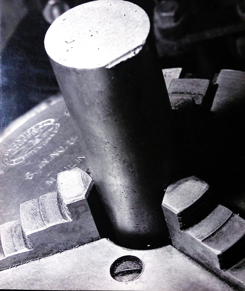 Vintage Art Board Photograph Industrial Machinery Closeup in Black and White Model