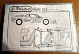 Vintage G. ROBUSTELLI 1/43 BMW M1 MODEL CAR TRANSKIT Camp IMSA #67 Model