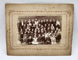 Antique VTG black & white picture classroom school photo class board original Model