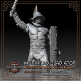 Murmillo Roman Gladiator - Scale 1/18 to 1/6 - 3D Resin Printed Figure Model Kit Model