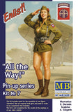 Pin-Up Series. "All the Way!" (Plastic model kit)  1/24 MasterBox 24087 Model