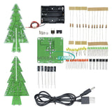 Christmas Trees LED DIY Kits Professional Red Green Flash LED Circuit M Model