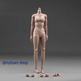 1/6 Female Middle Chest Suntan Skin 12''Flexible Body Action Figure Model Toy Model