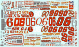 Ace Decals #06/#6 Neil Castles Dodge/Plymouth 1/25 waterslide decal Model