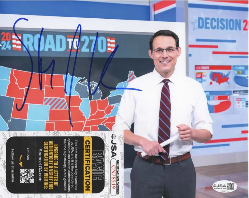 Steve Kornacki Signed 8x10 Photo w/ JSA COA #CN78519 NBC News MSNBC "Big Board" Model