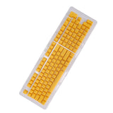 Yellow Keyboard Keycaps 114 Key PBT OEM Height Two Color Injection Light T CX4 Model