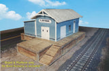 N Scale Building -Trackside Freight Depot (Cardstock PRE-CUT PAPER Kit) FDN1 Model