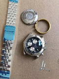 DIY Watch Part Kit for 7750 movement Avenger 44mm Watch SS Case+Dial+Hands+Strap Model