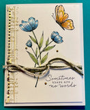 4 Stampin Up Sympathy Card Kit Handmade DIY Set ??Sometimes No Words??  Sympathy Model