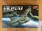 BANDAI Mobile Suit Gundam ZEON 1/400 MUSAI class light cruiser Model