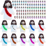 100 Pcs Little Jesus Figures ¨CRubber Mini Jesus Figurines in Bulk Christian Tiny Model