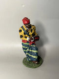 Colorful Hand Painted Drummer Figurine Resin Miniature Folk Art Display Model