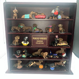 Danbury Mint Purely Doxies Dog Figurine Collection Display Case 25 Figures Model