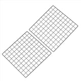 20"x20" Wire Grid Panel 2 Pcs Wall Grid Decorative Board Photo Display Black Model