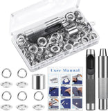 120 Set Grommet Kit Pliers Tools 1/2" Grommet Pliers Kit Eyelet Snap Buttons Model