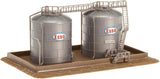 TWIN FUEL STORAGE TANK with BERM - OIL / GAS TANK FARM - FALLER N Scale KIT NEW Model