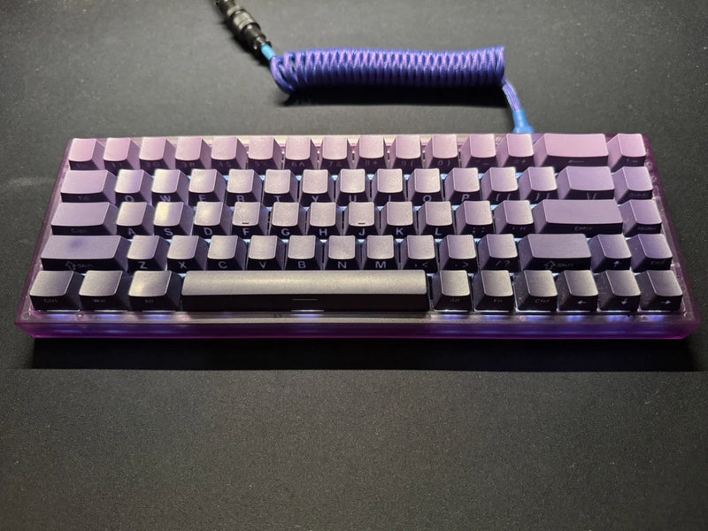 NovelKeys NK65 Atomic Purple | Gateron Yellow Linear | Gradient Keycaps Model