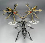 DIY Assembly 3D Wasp Stainless Steel Puzzle Model Kit Insect Mechanical Toy Gift Model