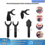 Dental Photography Black Background Board Plate Oral Cheek Palate Contraster Model