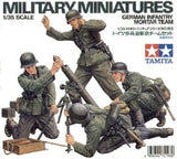 Tamiya 35193 1/35 Scale Military Model Kit WWII German Infantry Mortar Team Set Model