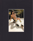 8X10" Matted Postcard Picture 1970s Skateboarding, Hugh Holland: Sitting Board Model