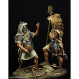 1/24 Generals and Soldiers Resin Figure 75mm Diy Assemble Model Kit Unassembled Model