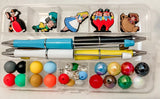 Beadable Pen Kit DIY ALICE IN WONDERLAND Makes 5 Pens - DCL FISH EXTENDER GIFT Model