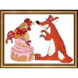 Aine counted cross stitch kit "Happiest Birthday", 21x15cm, DIY Model