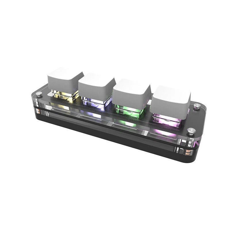 4-Key Custom Keyboard Small Keyboard Gaming Keyboard RGB Backlight for Game Model