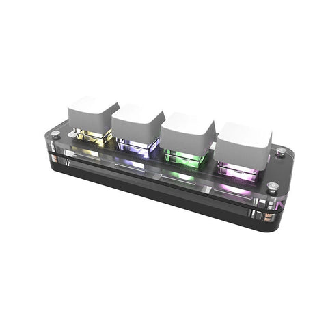 4-Key Custom Keyboard Small Keyboard Gaming Keyboard RGB Backlight for Game Model