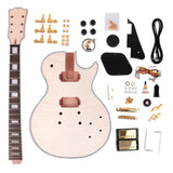 2025 DIY 6 Six String Electric Guitar Kit Rosewood Fingerboard Flame Maple Top Model
