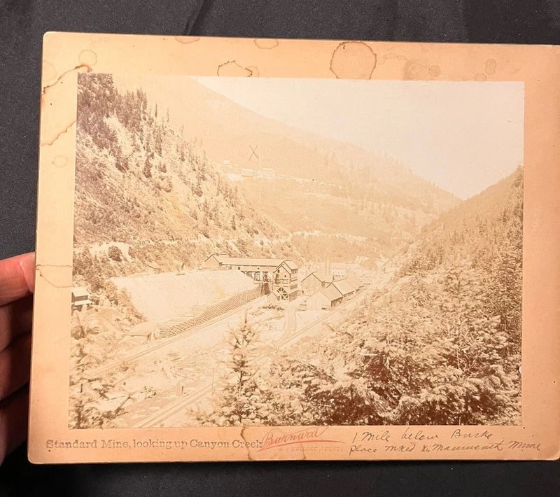 8x10 STANDARD MINE CANYON CREEK BURKE CANYON WALLACE IDAHO BOARD PHOTO Model