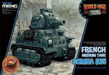 Meng Model WWT-009 Somua S35 French Medium Tank World War Toons (Q Edition) Model