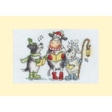 Bothy Threads  greating card counted cross stitch kit "Woof, Moo, Baa!", XMAS74, Model
