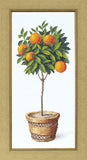 DIY Counted Cross Stitch Kit "Orange tree" 7.9x17.3 in / 20.0x44.0 cm Model