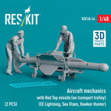 Aircraft Mechanics Red Top Missile Trolley 1:48 3D ResKit RSF48-0044 Model