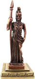 Ancient Greek Goddess Athena Statue Miniature Bronze Mythology Figurine Model