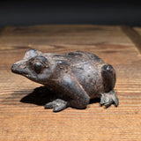 18th C Bronze Frog Statue Figurine Model