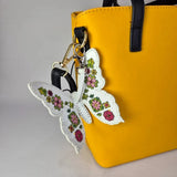 DIY Faux Leather Cross-stitch embroidery kit ?C ??Bag Charm Butterfly?? Model