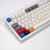 Cherry Profile Retro 100 Light Dyesubs PBT Keycap Set - 143 Keys Model