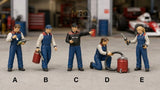 Scale Racing Mechanic Miniature Refueling Diorama 1:64 1:87 Model Railroad Model